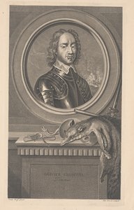 オリバー・クロムウェル、プロテクター、ピエール・ドレーヴェ（1663-1738）の刻印