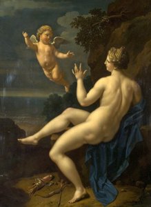 ヴィーナスとキューピッド、1709 作： Adriaan van der Werff