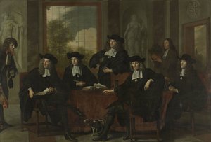 1683年、アムステルダムのCollegium Medicumの教育長 作： Adriaen Backer