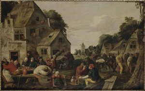ケルメッセ。 作： Adriaen Brouwer