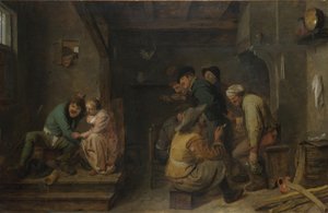 居酒屋のシーンc。 1635年