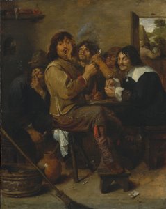 喫煙者、1636年頃