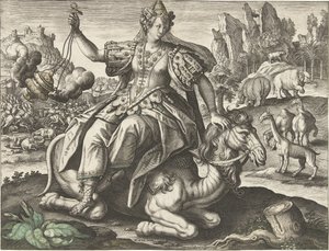アジア 四大陸 (シリーズタイトル) 作： Adriaen Collaert