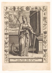聖カタリナ 作： Adriaen Collaert