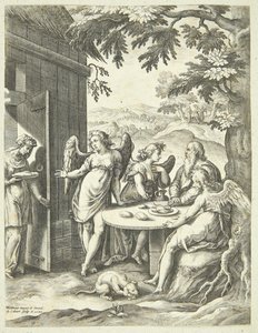 イサクの告知 作： Adriaen Collaert