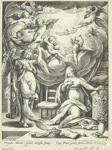 マリアの受胎告知 作： Adriaen Collaert