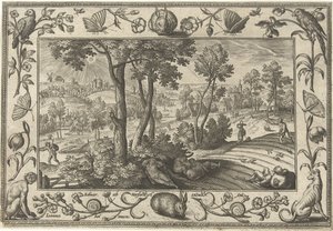 小麦の間の雑草 聖書、神話、狩猟の風景（シリーズ名） 作： Adriaen Collaert