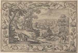 使徒たちの送り出し、約。 1584年。 作： Adriaen Collaert