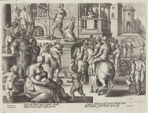 セント・ジェームズの斬首 作： Adriaen Collaert