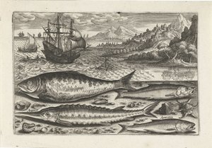 ビーチで 4 匹の魚 釣り（連載タイトル） Piscium v​​ivae アイコン (シリーズ タイトル)