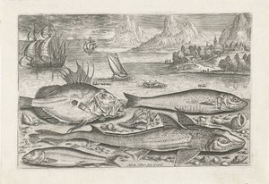 ビーチで 4 匹の魚 釣り（連載タイトル） Piscium v​​ivae アイコン (シリーズ タイトル)