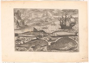 ビーチで 4 匹の魚 釣り（連載タイトル） Piscium v​​ivae アイコン (シリーズ タイトル)