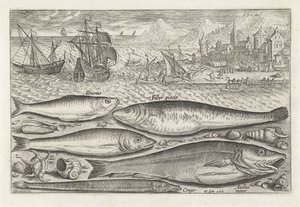 ビーチで 5 匹の魚 釣り（連載タイトル） Piscium v​​ivae アイコン (シリーズ タイトル)