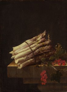 アスパラガスとレッドカラントのある静物、1696年。