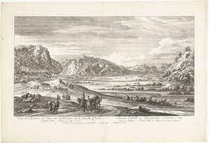 ジュウ城の眺め Vue du Chateau de Joux sur la frontiere de la franche Comté (オブジェクトのタイトル) 作： Adriaen Frans Boudewyns