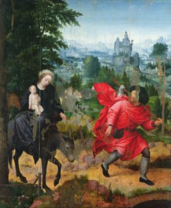 エジプトへのフライト 作： Adriaen Isenbrandt or Isenbrant