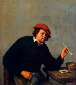 スモーカー」、c1655。 作： Adriaen Jansz Ostade van