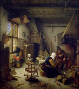 自宅の農民家族、1661 作： Adriaen Jansz. van Ostade
