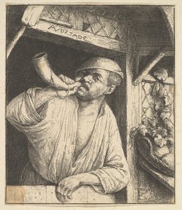 ベイカーブローイングホーン、1610-85。 作： Adriaen Jansz. van Ostade