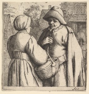 ストリートでの会話、1610-85。 作： Adriaen Jansz. van Ostade