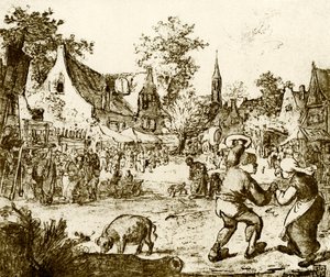 オランダの遊園地 作： Adriaen Jansz. van Ostade