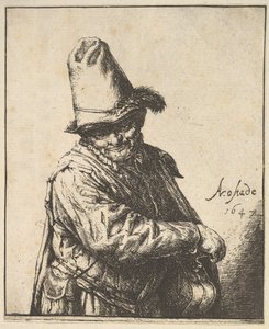 ハーディガーディマン、1647年。 作： Adriaen Jansz. van Ostade