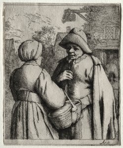 男と女の会話。 作： Adriaen Jansz. van Ostade