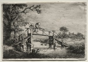 釣り人。 作： Adriaen Jansz. van Ostade