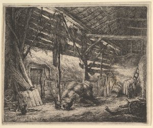納屋、1647年。 作： Adriaen Jansz. van Ostade