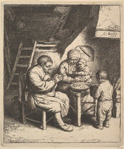 祝福、1610-85。 作： Adriaen Jansz. van Ostade