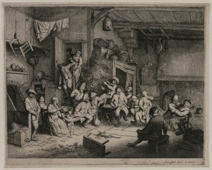 インのダンス、1652年。 作： Adriaen Jansz. van Ostade