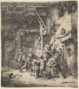 家族、1647年。 作： Adriaen Jansz. van Ostade