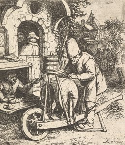 ナイフグラインダー、1610-85。 作： Adriaen Jansz. van Ostade