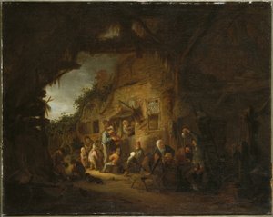 オールド・フィドラー、1641 作： Adriaen Jansz. van Ostade