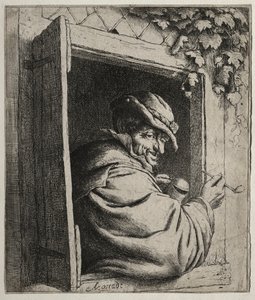 窓際の喫煙者。 作： Adriaen Jansz. van Ostade