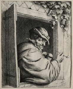 窓際の喫煙者。 作： Adriaen Jansz. van Ostade