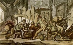村の酒場の農民音楽家 作： Adriaen Jansz. van Ostade