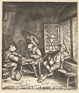 Tric Trac Players、1610-85。 作： Adriaen Jansz. van Ostade
