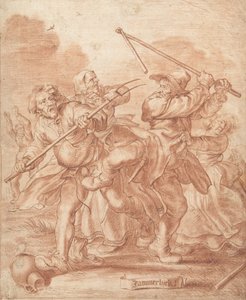 Fighting Peasants、1600-62（チョーク紙）