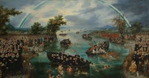 魂の釣り 魂の釣り：オランダ共和国とスペインの間の12年間の休戦中の異なる宗教の熱心さの寓話 作： Adriaen Pietersz van de Venne
