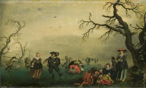 アイススケーター 作： Adriaen Pietersz van de Venne