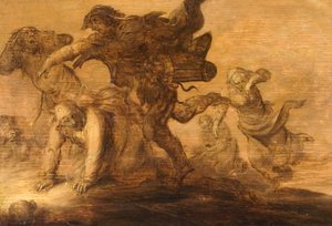 逃げる農民 作： Adriaen Pietersz van de Venne