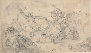 喧嘩中の農民 作： Adriaen Pietersz. van de Venne