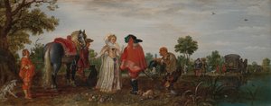 春 (ザ・ミーティング) 作： Adriaen Pietersz van de Venne