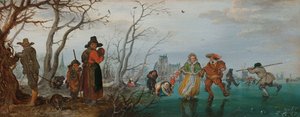 冬（氷上の娯楽） 作： Adriaen Pietersz van de Venne