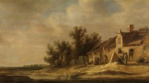 風景（パネルに油彩） 作： Adriaen Thomasz Key