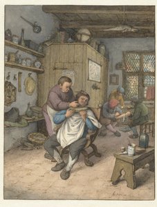 理髪店 バルビアスウィンケル 作： Adriaen van Ostade