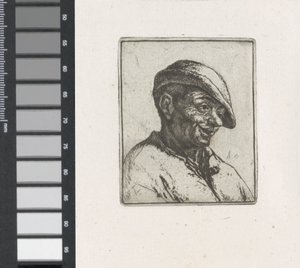 笑顔の農夫の胸像 作： Adriaen van Ostade