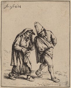 歩くカップル 作： Adriaen van Ostade