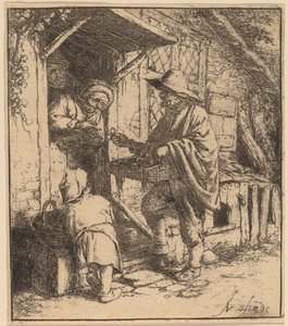 眼鏡行商人 作： Adriaen van Ostade